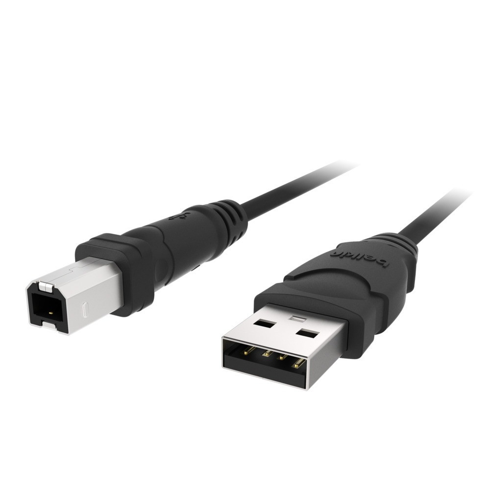 كيبل طابعة بيلكن عالي الجودة USB B لطابعات HP طول 3 متر - أسود